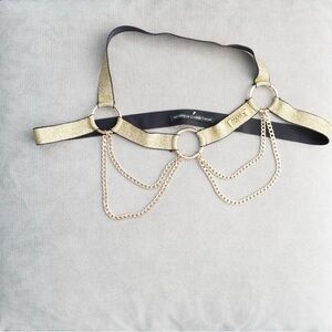 Gold Chain hardware harness  by Andrew Christian